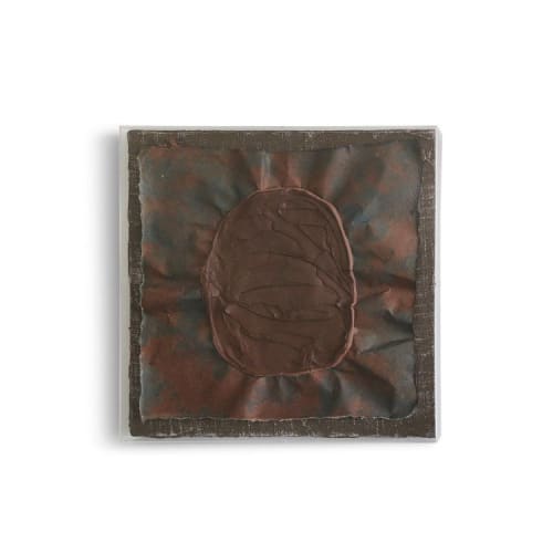 Terra D'Ombre Bruciata Collage I | Mixed Media by Kim Fonder