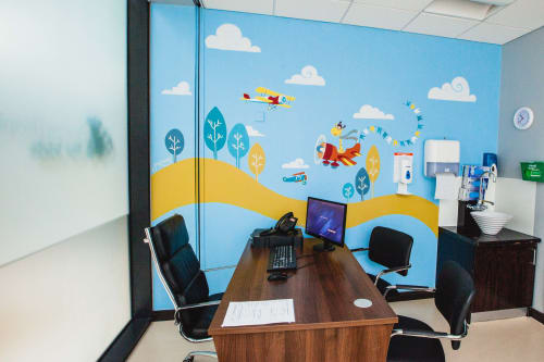 Doctor's Office Mural | Murals by Fran Halpin Art | Beacon Hospital in Sandyford Business Park