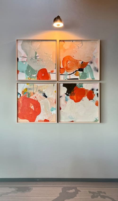 Four piece commission | Oil And Acrylic Painting in Paintings by Nino Yuniardi
