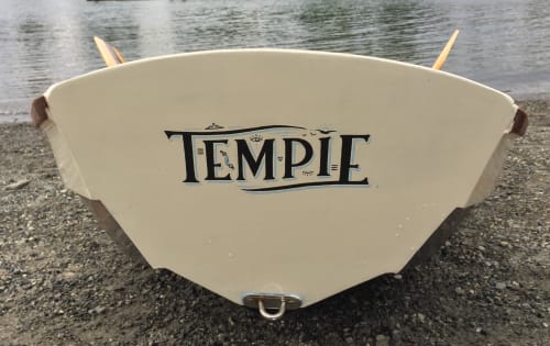 Tempie - Boat signage | Signage by Lydia Beauregard