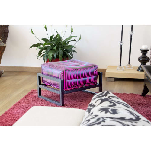 Yomi Luminous Pouffe "Open Bar Pink" By Society Of Wonderlan | Bench in Benches & Ottomans by MW Designer Furniture