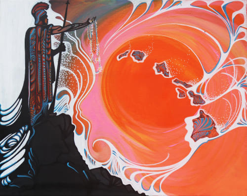 KING KAMEHAMEHA & PELE | Murals by The Art of Danielle Zirk