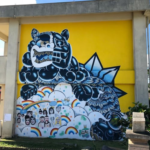 Mural | Murals by Doppel | Ogimi Village Ogimi Elementary School in Ogimi
