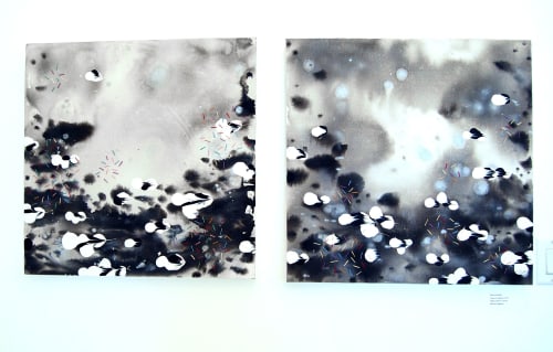 Absence (Diptych) | Paintings by Katrina Slade