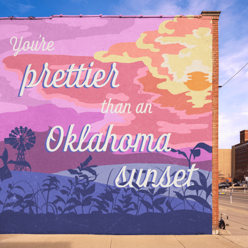 Oklahoma Sunset | Street Murals by Kelci Buss Design
