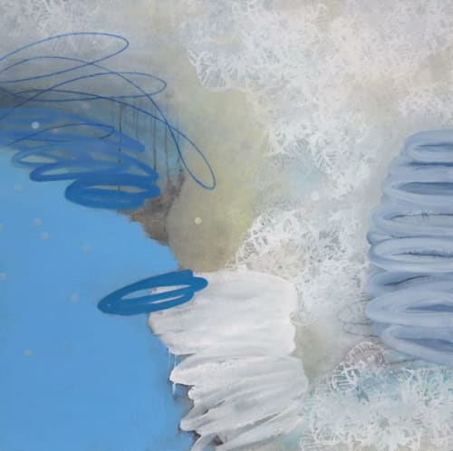 Misty Blue 2 | Oil And Acrylic Painting in Paintings by Terri Dilling