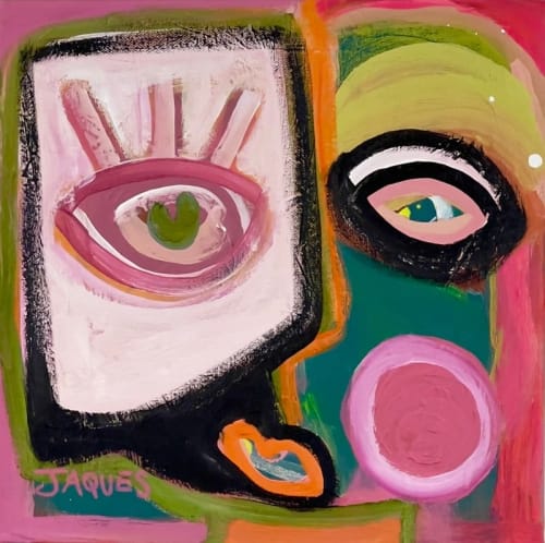 Sly | Sold | Oil And Acrylic Painting in Paintings by Aleea Jaques