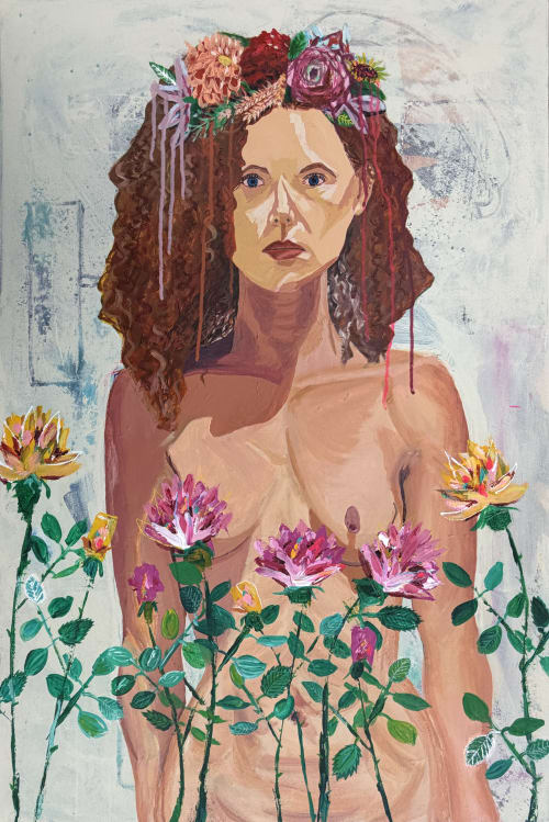 Soft Armour | Oil And Acrylic Painting in Paintings by Megan Aujla - Line & Form Studio
