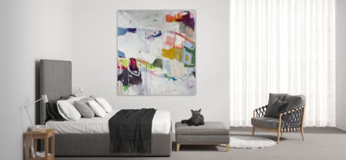 Original Art | Somersaulting | XL 48x60 | by Mary Elizabeth | Paintings by Mary Elizabeth Meditative Abstract Art  |  COOL. CALM. very COLLECTED.™ All art ©