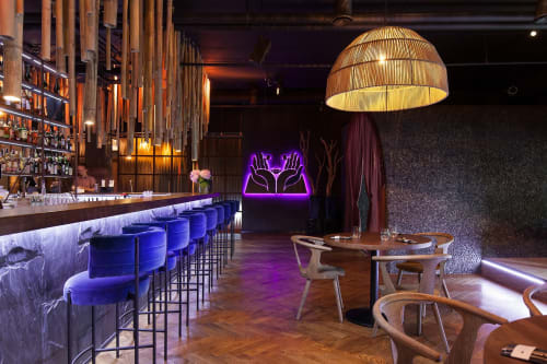 Dinner club “Pachamama” | Pendants by Pleiades lighting | Pachamama Dinner Club in Vilnius