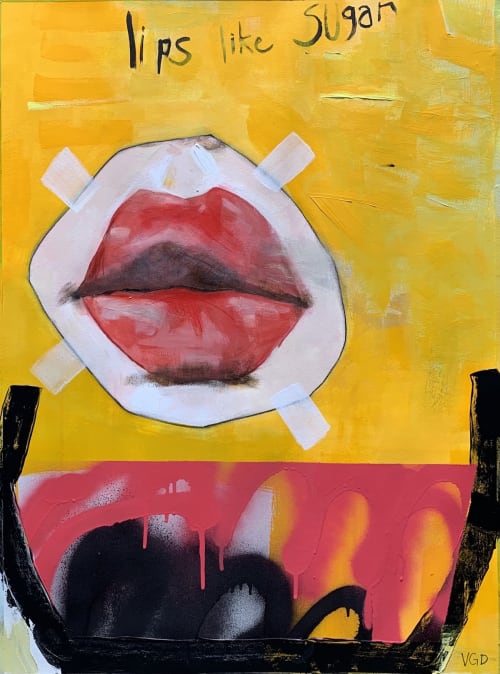 Lips like sugar | Paintings by Vikki Drummond | Vikki Drummond Art in Victoria