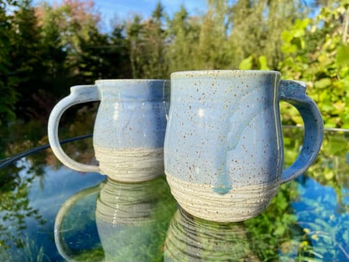 Round Belly Mugs, Handmade stoneware | Drinkware by Honey Bee Hill Ceramics