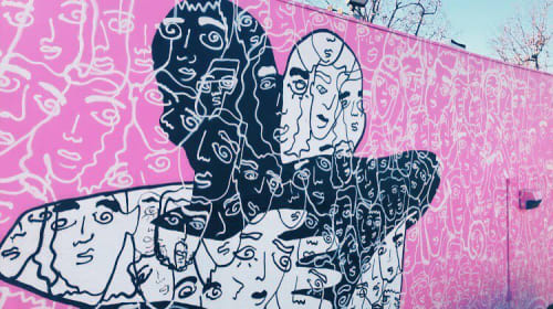 Wall Mural | Street Murals by Davia King | Subway in Santa Monica