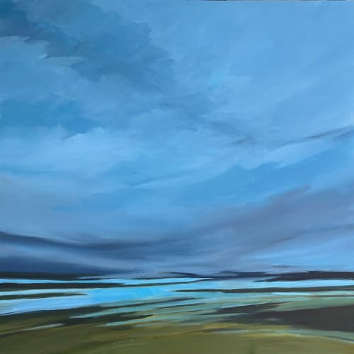 Coastal Fog | Oil And Acrylic Painting in Paintings by Filomena Booth Fine Art