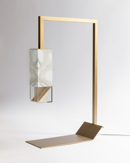 Lamp/Two Marble | Table Lamp in Lamps by Formaminima
