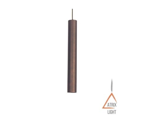 Rods Tomy Pendant: Medium Size Metal Cylinder Pendant | Pendants by Atrix Lighting | Los Angeles in Los Angeles