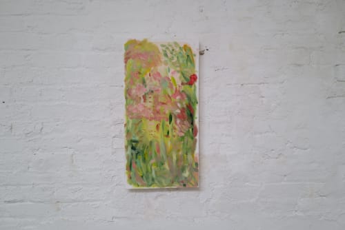 Oil Painting "Garden Girls" | Oil And Acrylic Painting in Paintings by Grace Mandl