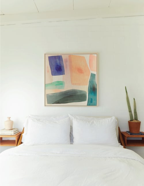 'what i dream of' - linen print | Paintings by maja dlugolecki