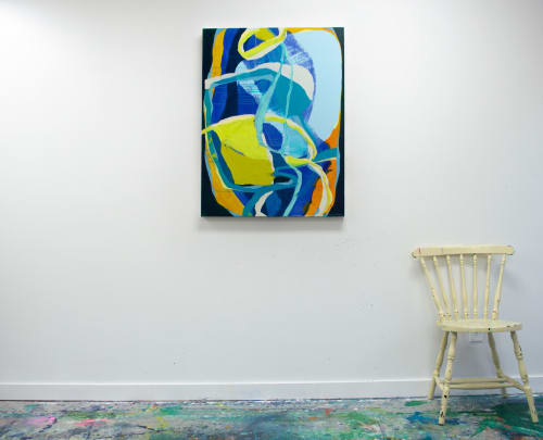 Jellyfish Head | Oil And Acrylic Painting in Paintings by Claire Desjardins
