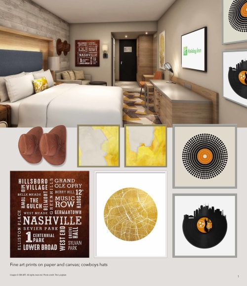 Nashville Hotel Art collection | Art & Wall Decor by DM Art | Holiday Inn Nashville-Vanderbilt (Dwtn) in Nashville