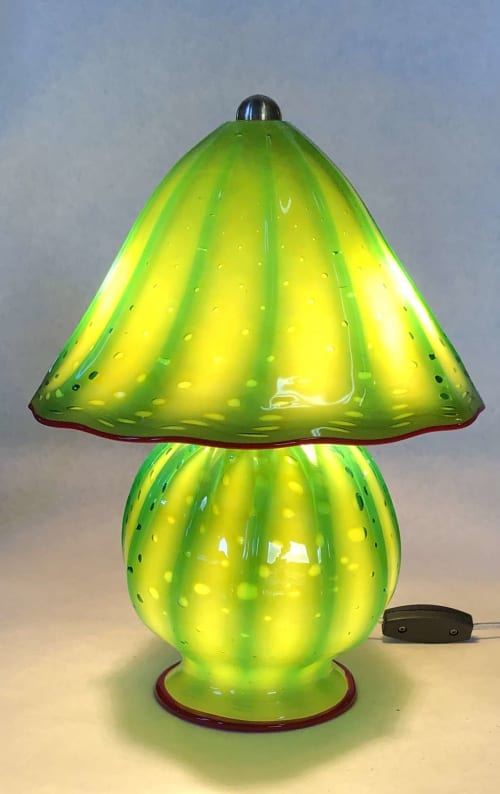 Gem Table Lamp 4769 Aquarium Ribbed | Lamps by Rick Strini
