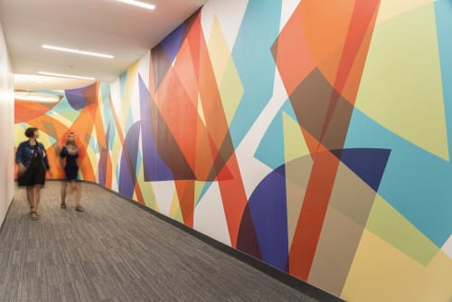 Liz Graham Art Consulting- color for a corridor | Wallpaper by Liz Graham Art Consulting