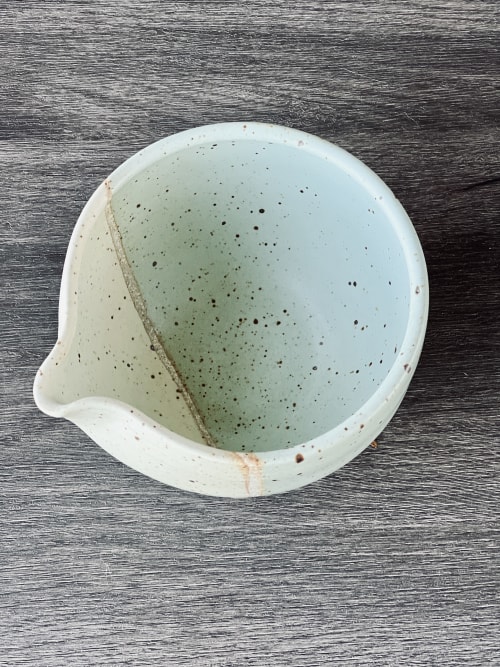 Seafoam - Katakuchi Tea Bowl | Dinnerware by Tomoko Ceramics