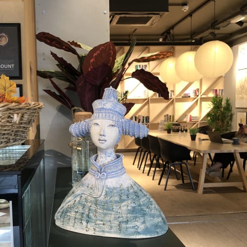 I am Mongolian - Ceramic Figurative Sculpture | Sculptures by Jenny Chan | HYGGE Sheffield in Sheffield City Centre