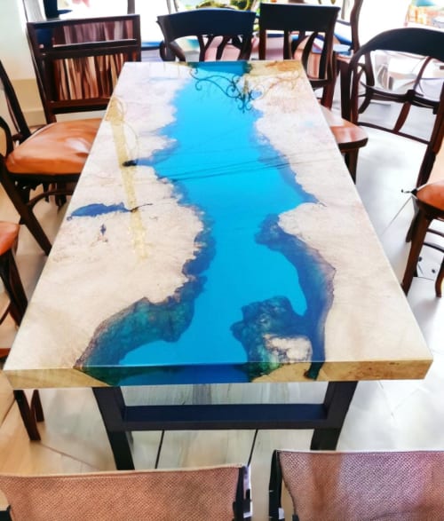Epoxy Dining Table, Epoxy Resin Table, Epoxy Wood Table | Tables by Innovative Home Decors