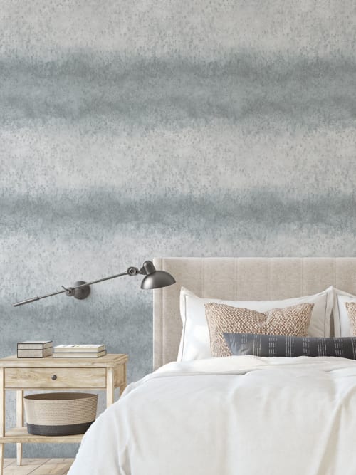 Sand Stripe Wallpaper in Cool Grey | Wall Treatments by Eso Studio Wallpaper & Textiles