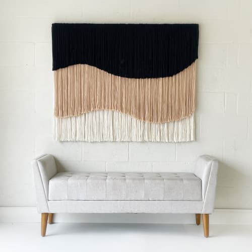 “Layered Waves” | Tapestry in Wall Hangings by Vita Boheme Studio