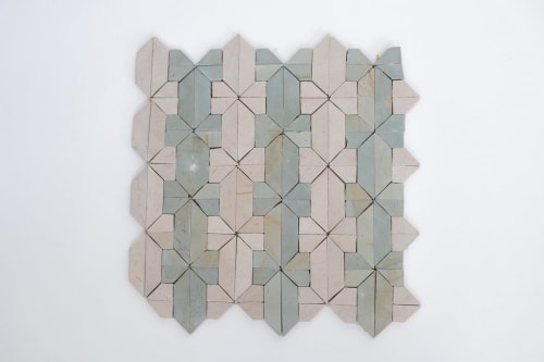 Sage Green & Shadow White Mosaic Tile | Tiles by Mosaics.co