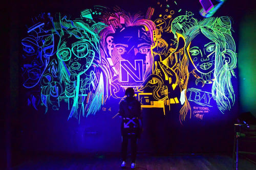 After Dark | Murals by Graphic Tina | NV Music Hall in Thunder Bay