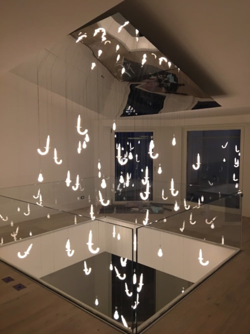 Wersailles candle holders and the Louis 15 dangling chandelier | Chandeliers by Beau&Bien