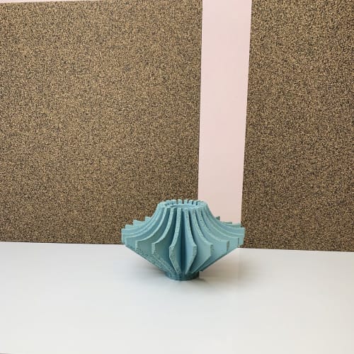 Footed Architect Vessel 2 - Turquoise | Vases & Vessels by Andrew Walker Ceramics | Private Residence, Sheffield in Sheffield