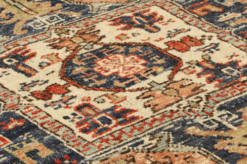 Rug & Kilim’s Caucasian Square Rug with Geometric Patterns | Area Rug in Rugs by Rug and Kilim