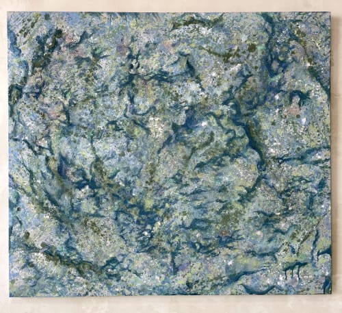 Northern Lights | Oil And Acrylic Painting in Paintings by Elmira Lilic