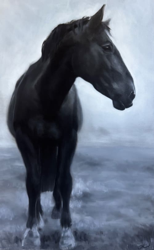 Moment in Stillness | Oil And Acrylic Painting in Paintings by Amanda Gough Fine Art