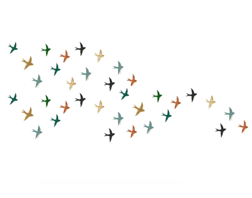 Create your perfect flock - Custom wall art | Wall Hangings by Elizabeth Prince Ceramics