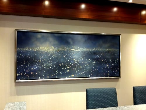 Sprawl Water | Paintings by Dennis Ekstedt | Marriott Marquis San Diego Marina in San Diego