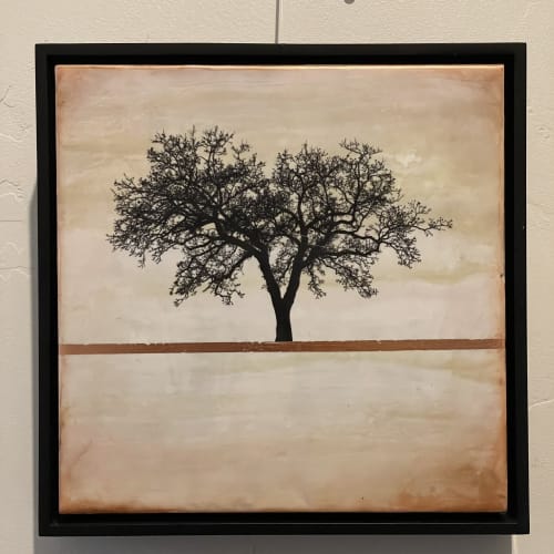 Commissioned 12"x12" encaustic painting | Oil And Acrylic Painting in Paintings by Shari Lyon Fine Art