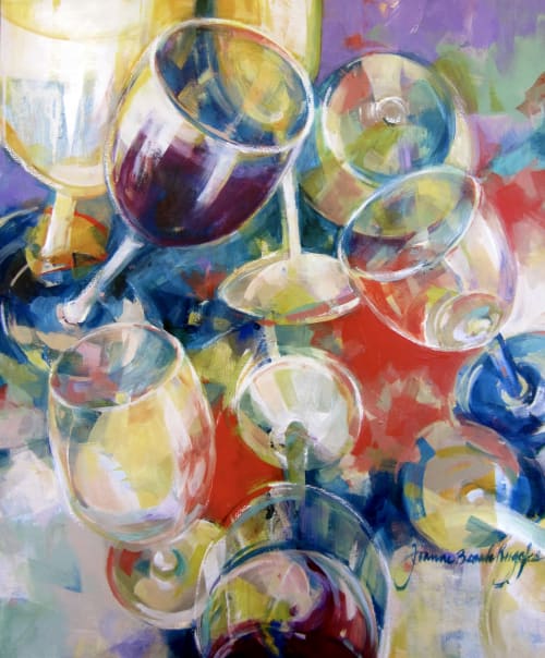 Joie de Vivre | Oil And Acrylic Painting in Paintings by Joanne Beaule Ruggles