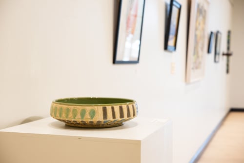 Kuba Bowl - Moss | Decorative Bowl in Decorative Objects by Clare and Romy Studio | Jasper Community Arts in Jasper