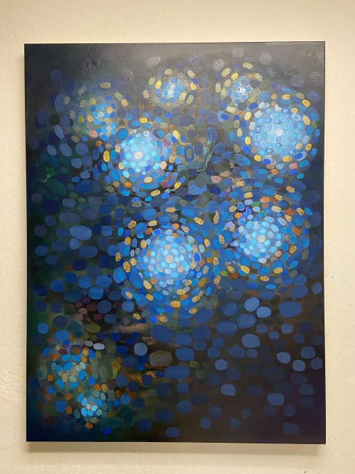 Pleiades Painting | Paintings by Kristen Pobatschnig | Hale Family Center for Families | Boston Children's Hospital in Boston