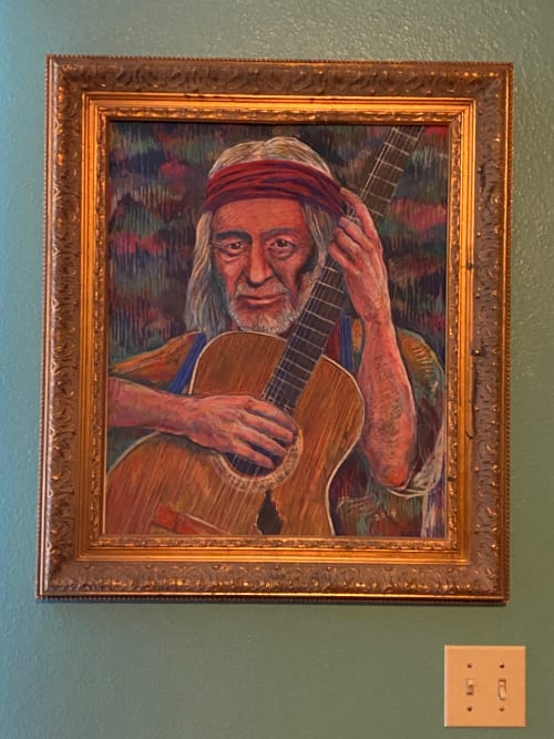 Willie & Trigger Original Pastel Painting in Frame | Oil And Acrylic Painting in Paintings by Dan Terry