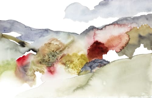 Autumnal No. 4 : Original Watercolor Painting | Paintings by Elizabeth Becker