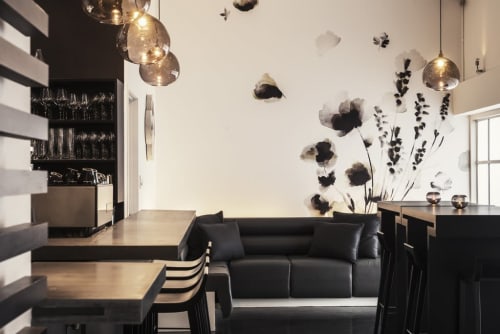 Custom Wallpapers | Wallpaper by Emma Hayes | Sid at The French Cafe in Auckland