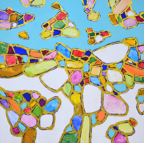 Gold all around | Paintings by IRYNA KASTSOVA