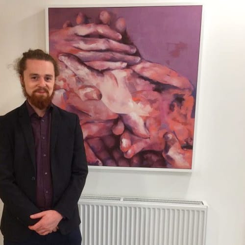 Helping Hands | Paintings by Aidan Myers | University Hospital of Wales in Cardiff