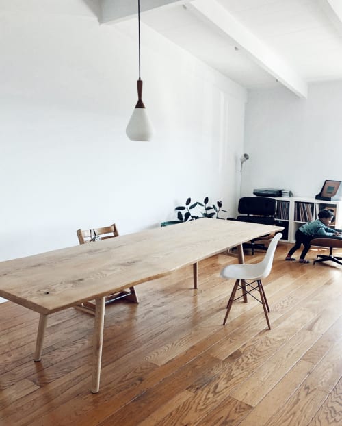 SOBU Mars Live Edge Dining Table - Ash | Tables by SOBU